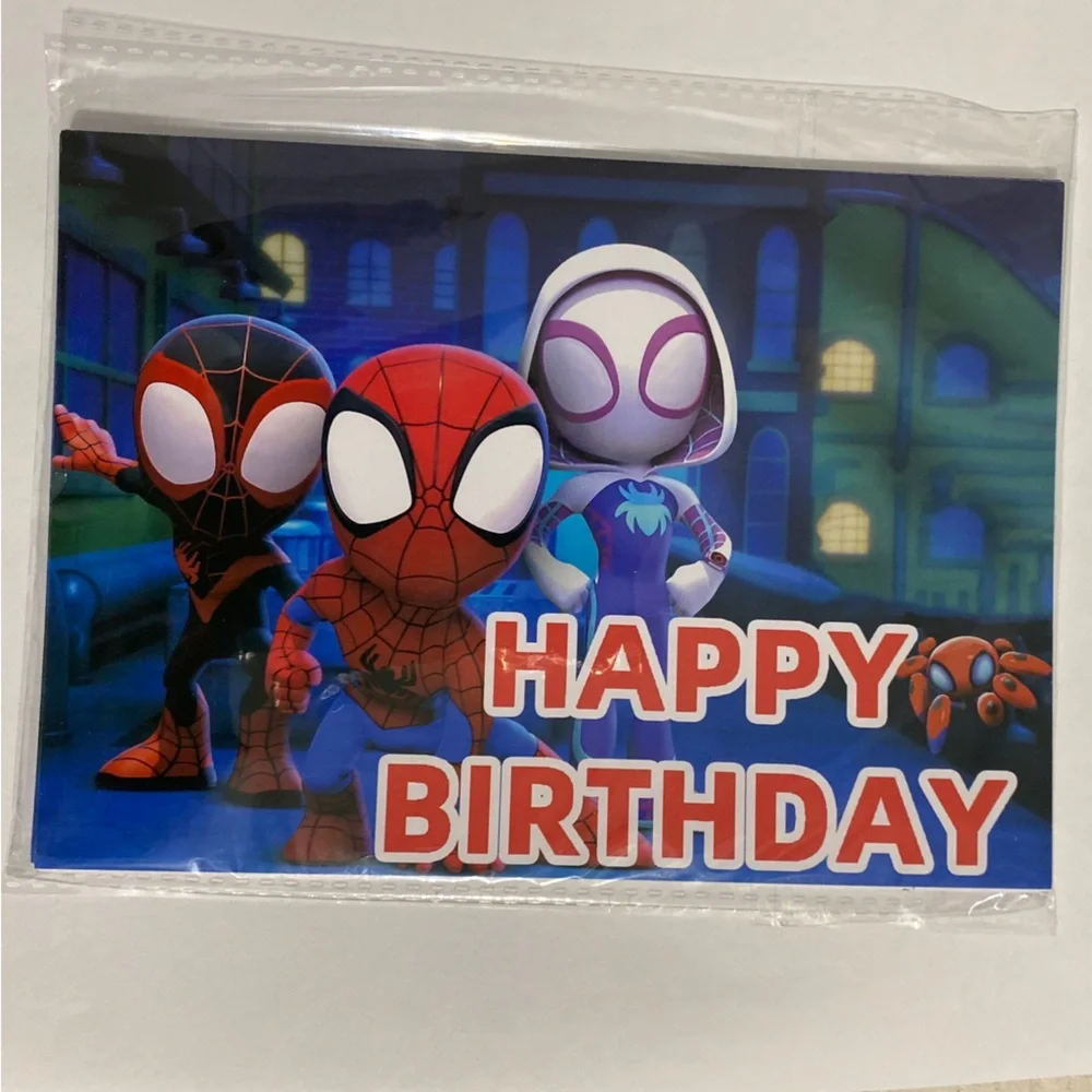 Spidey And His Friends Birthday Decorations 55pcs cake topper banner ballons…